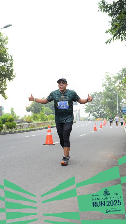 Race photo from Mangkunegaran Run 2025