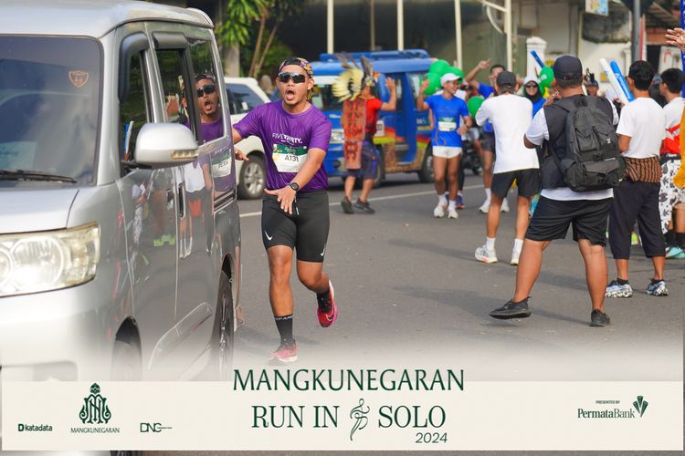 Race photo from Mangkunegaran Run 2024