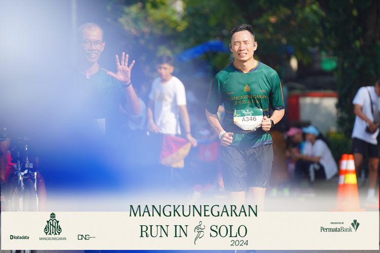 Race photo from Mangkunegaran Run 2024