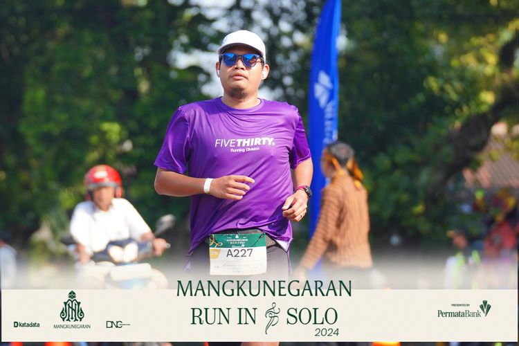 Race photo from Mangkunegaran Run 2024