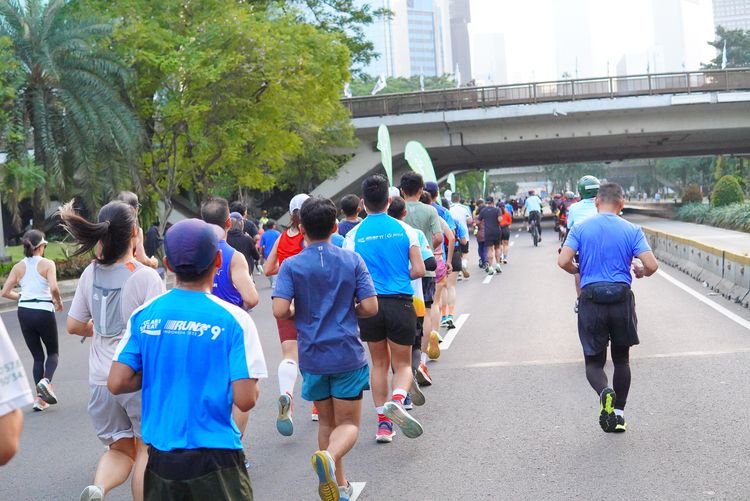 Race photo from Lari Bareng Yuk!