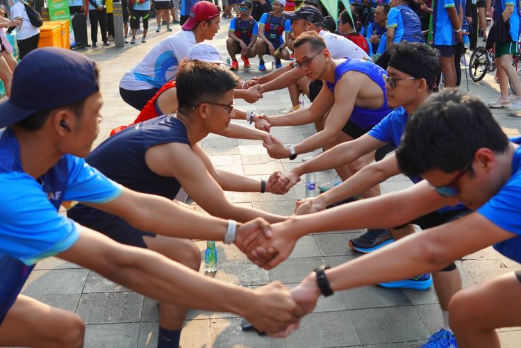 Race photo from Lari Bareng Yuk!
