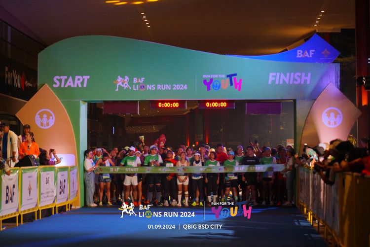 Race photo from BAF LIONS RUN 2024
