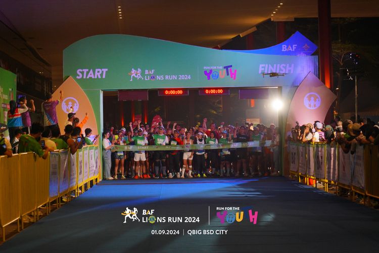 Race photo from BAF LIONS RUN 2024