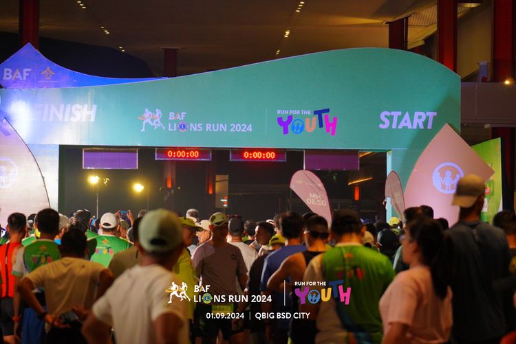Race photo from BAF LIONS RUN 2024