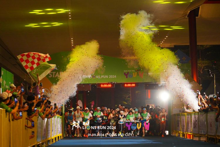 Race photo from BAF LIONS RUN 2024