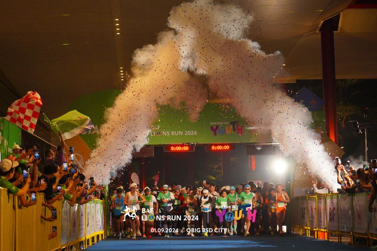Race photo from BAF LIONS RUN 2024