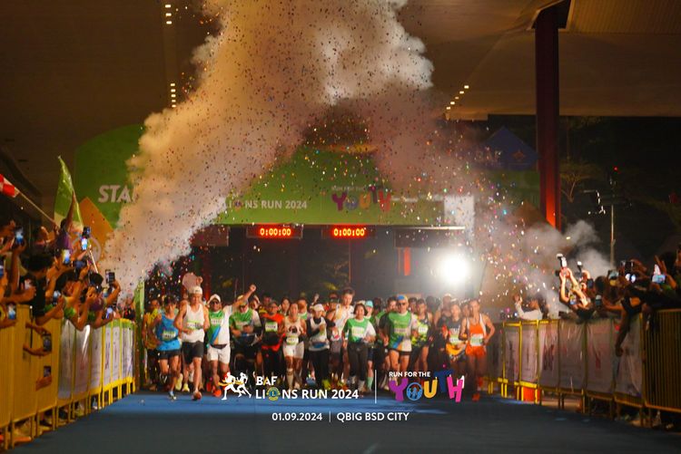Race photo from BAF LIONS RUN 2024