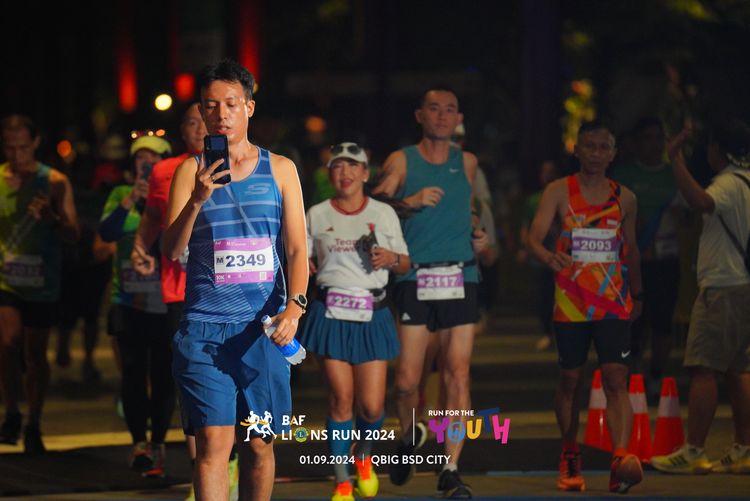 Race photo from BAF LIONS RUN 2024