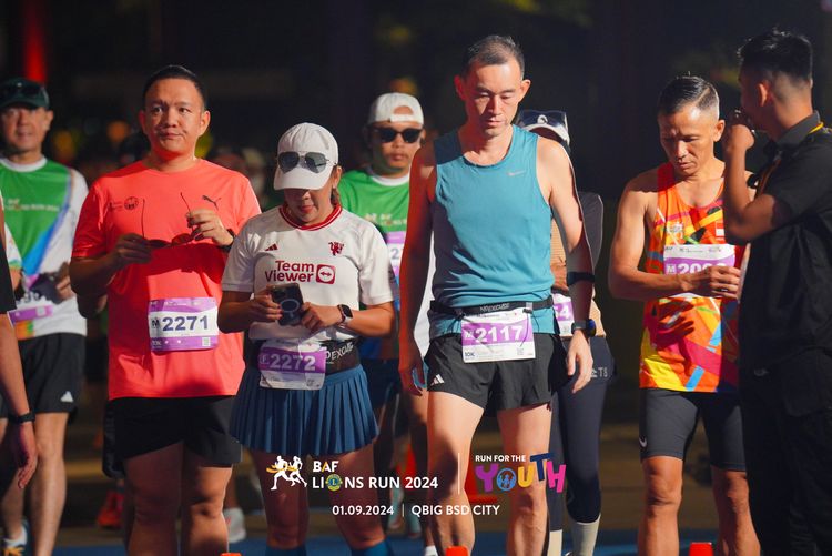 Race photo from BAF LIONS RUN 2024
