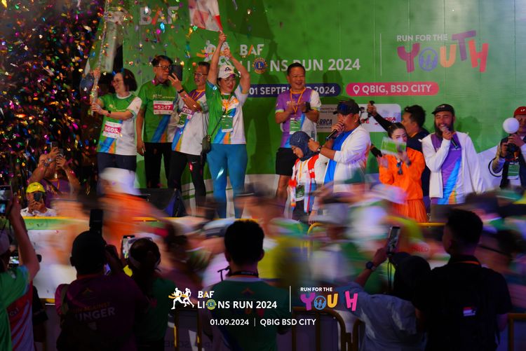 Race photo from BAF LIONS RUN 2024