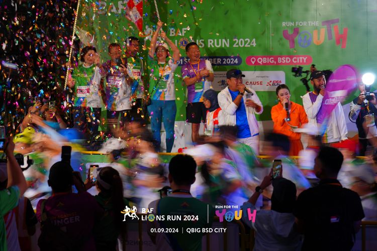 Race photo from BAF LIONS RUN 2024