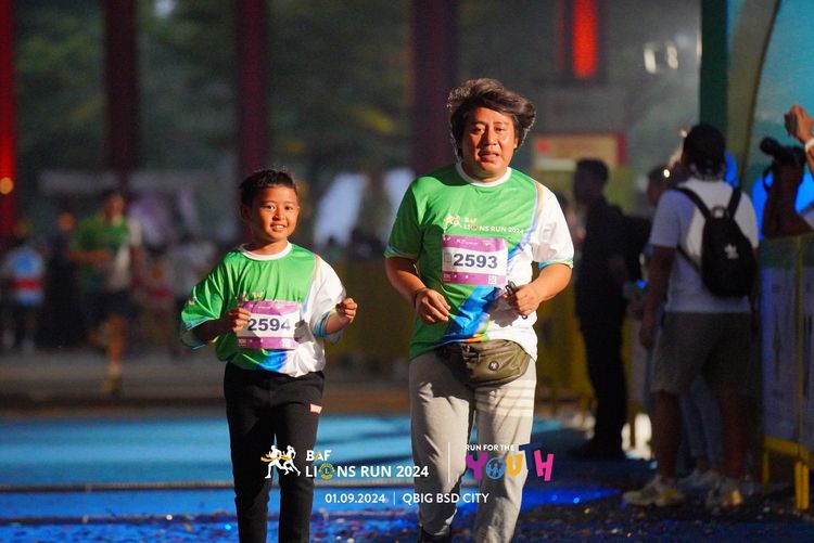 Race photo from BAF LIONS RUN 2024