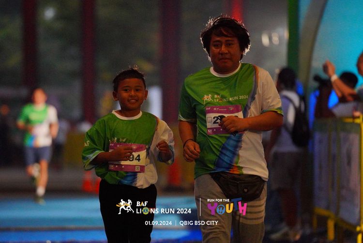 Race photo from BAF LIONS RUN 2024