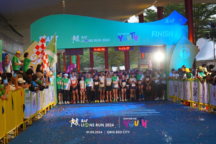 Race photo from BAF LIONS RUN 2024