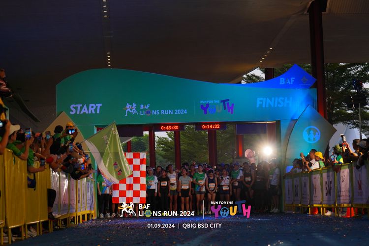 Race photo from BAF LIONS RUN 2024