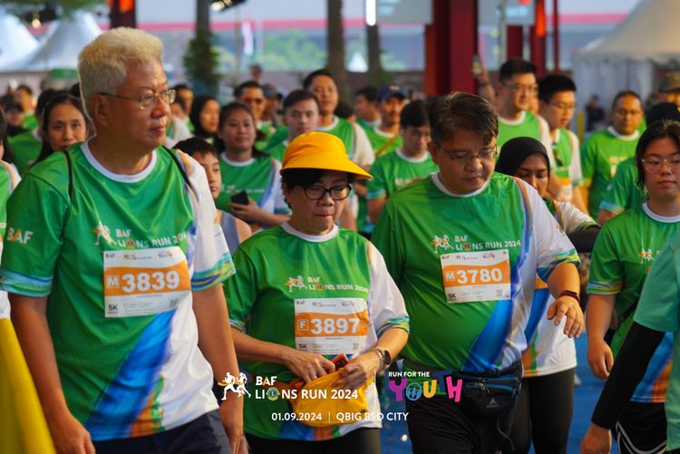Race photo from BAF LIONS RUN 2024