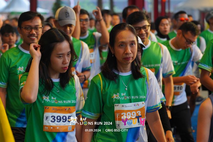 Race photo from BAF LIONS RUN 2024