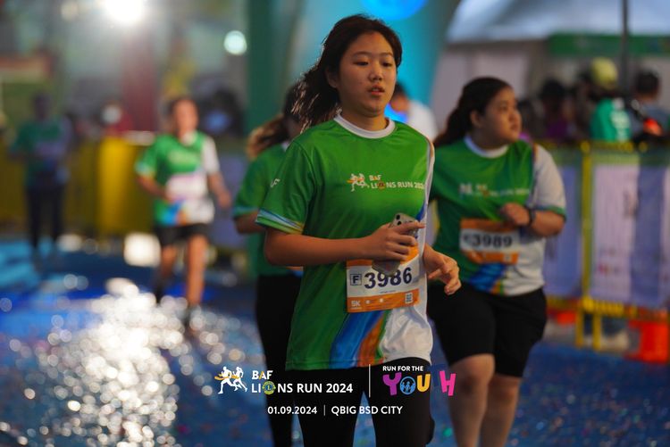 Race photo from BAF LIONS RUN 2024