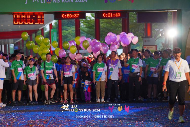 Race photo from BAF LIONS RUN 2024