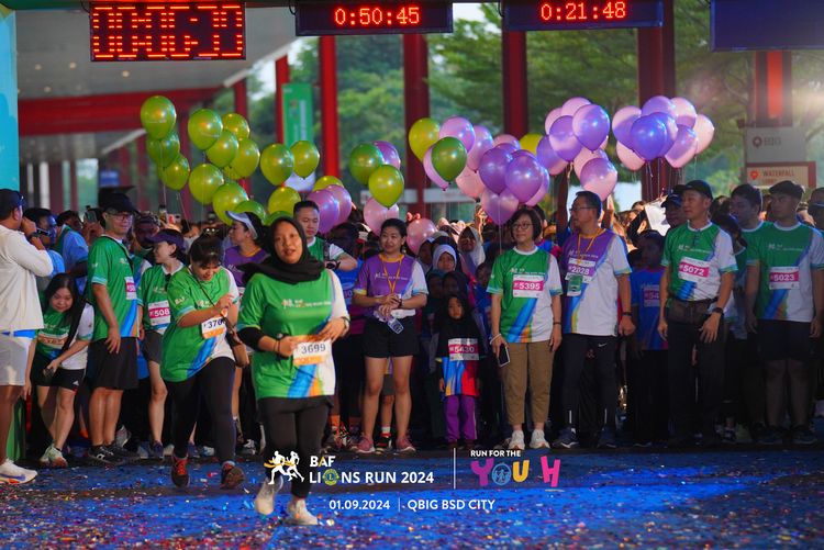 Race photo from BAF LIONS RUN 2024