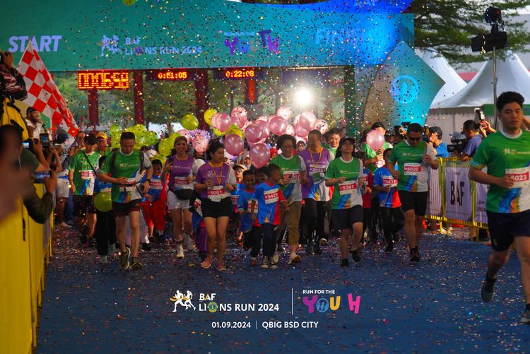 Race photo from BAF LIONS RUN 2024