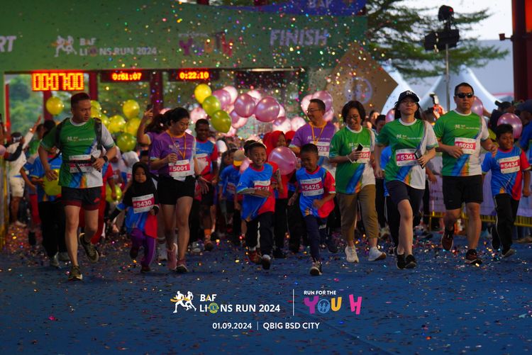 Race photo from BAF LIONS RUN 2024