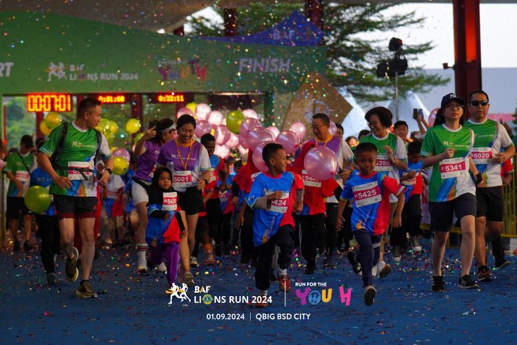 Race photo from BAF LIONS RUN 2024