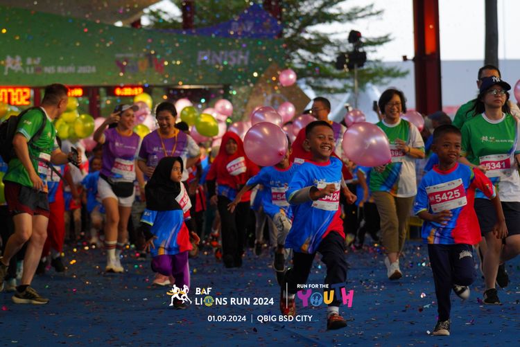Race photo from BAF LIONS RUN 2024
