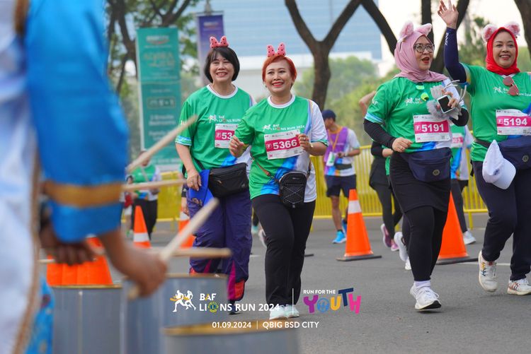 Race photo from BAF LIONS RUN 2024