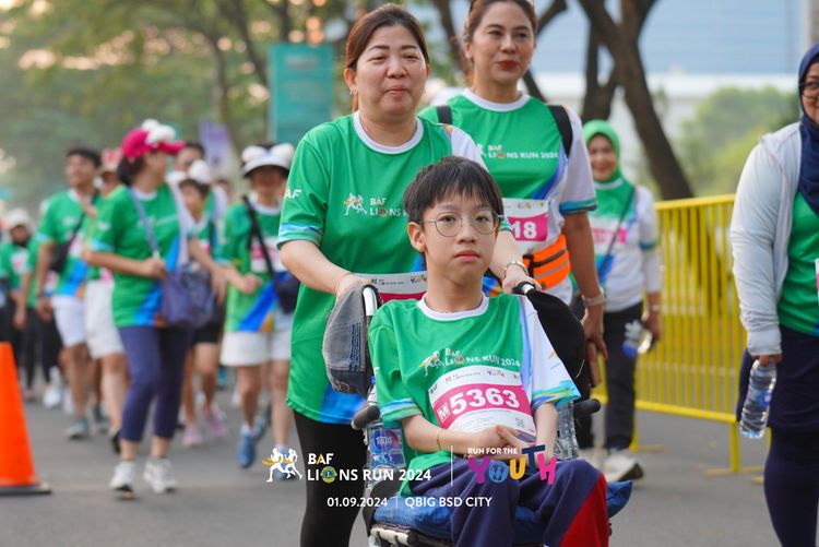 Race photo from BAF LIONS RUN 2024