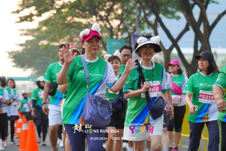 Race photo from BAF LIONS RUN 2024