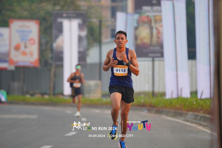 Race photo from BAF LIONS RUN 2024