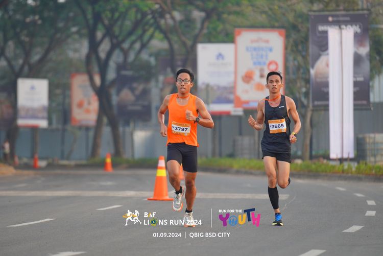 Race photo from BAF LIONS RUN 2024