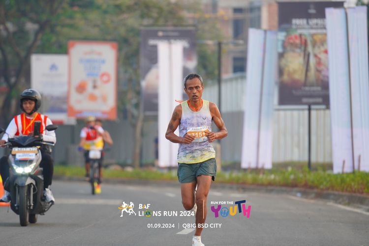 Race photo from BAF LIONS RUN 2024