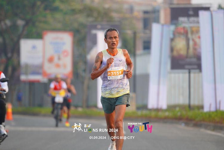 Race photo from BAF LIONS RUN 2024