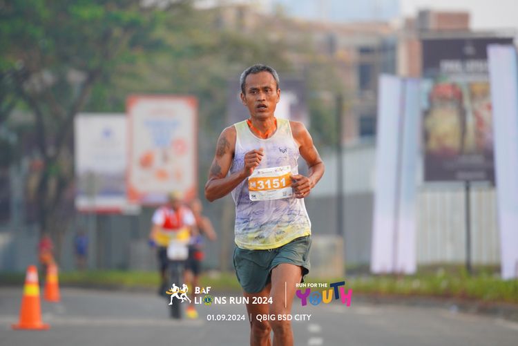 Race photo from BAF LIONS RUN 2024