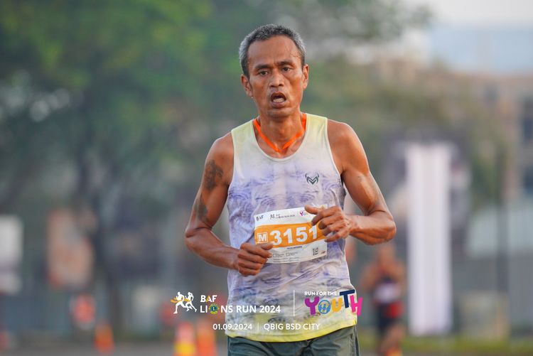 Race photo from BAF LIONS RUN 2024