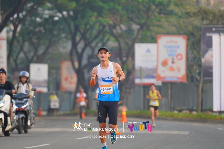 Race photo from BAF LIONS RUN 2024