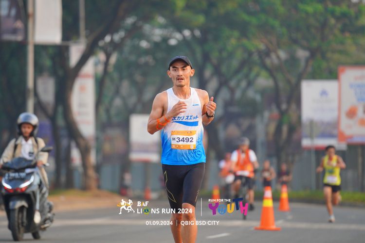 Race photo from BAF LIONS RUN 2024