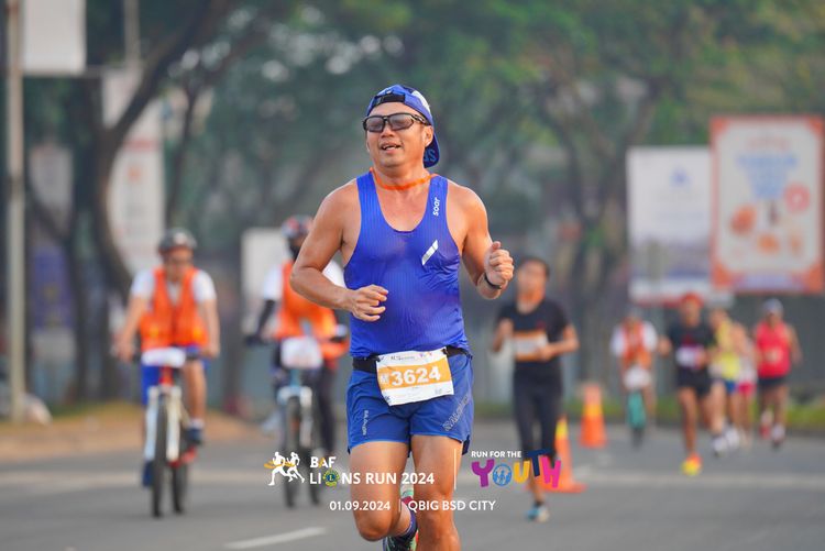 Race photo from BAF LIONS RUN 2024