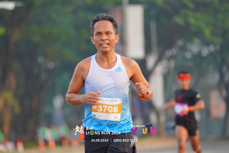 Race photo from BAF LIONS RUN 2024