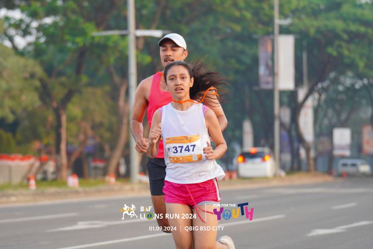 Race photo from BAF LIONS RUN 2024