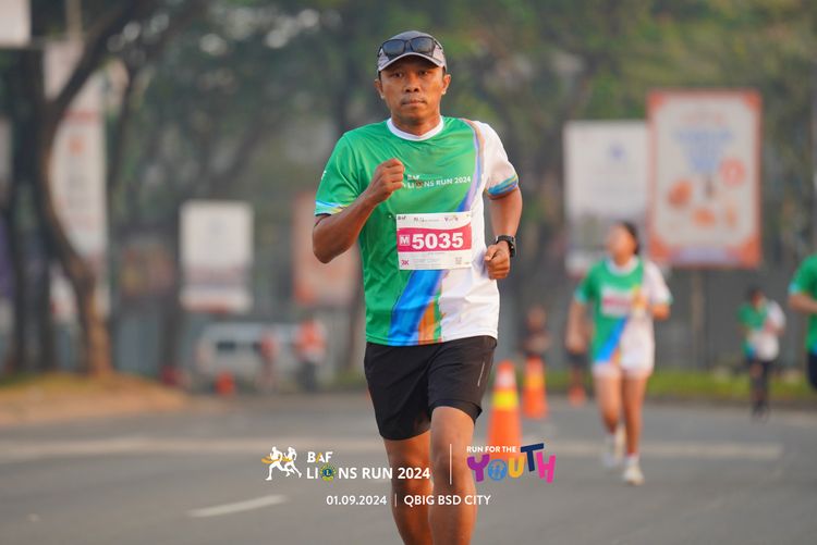 Race photo from BAF LIONS RUN 2024