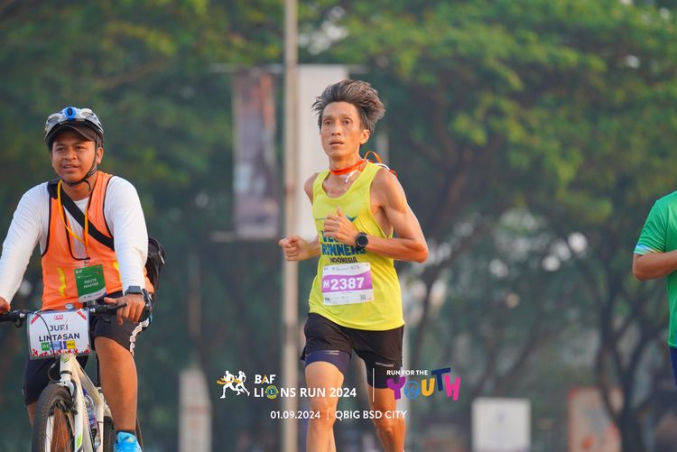 Race photo from BAF LIONS RUN 2024