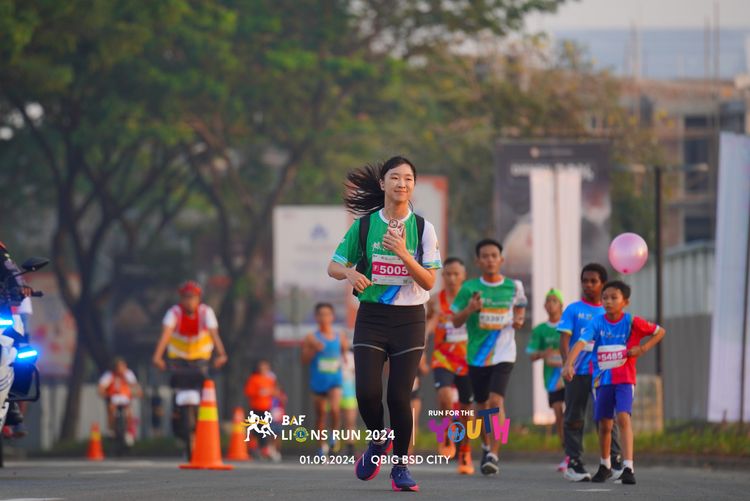 Race photo from BAF LIONS RUN 2024