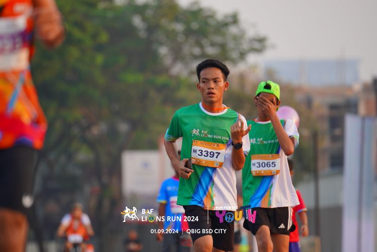 Race photo from BAF LIONS RUN 2024