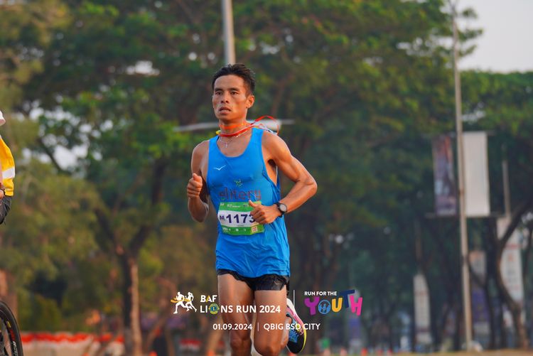 Race photo from BAF LIONS RUN 2024