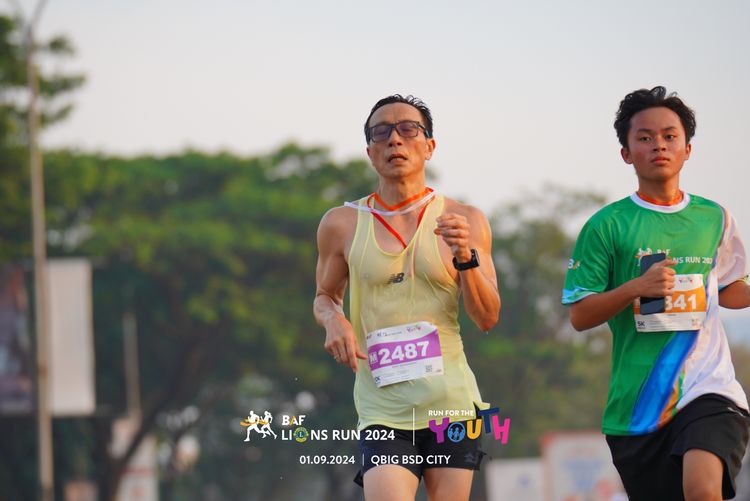 Race photo from BAF LIONS RUN 2024