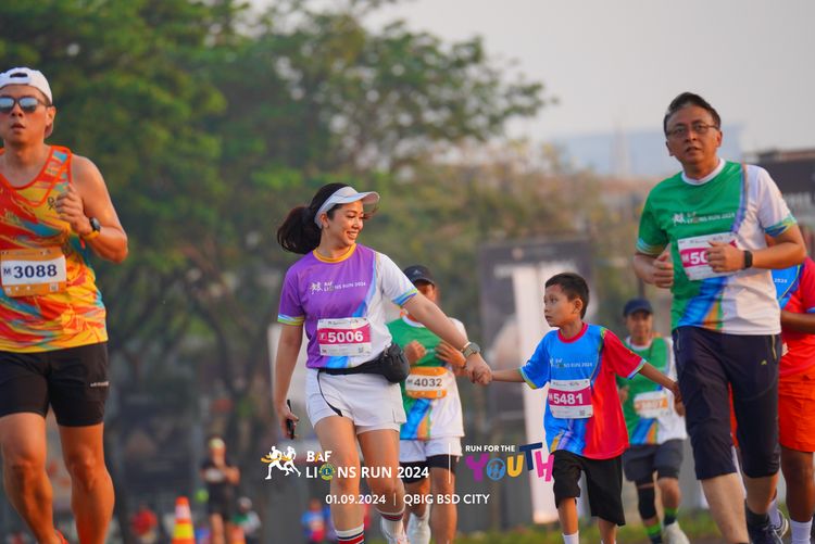 Race photo from BAF LIONS RUN 2024